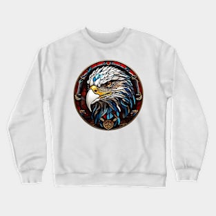 Stained Glass Eagle Crewneck Sweatshirt